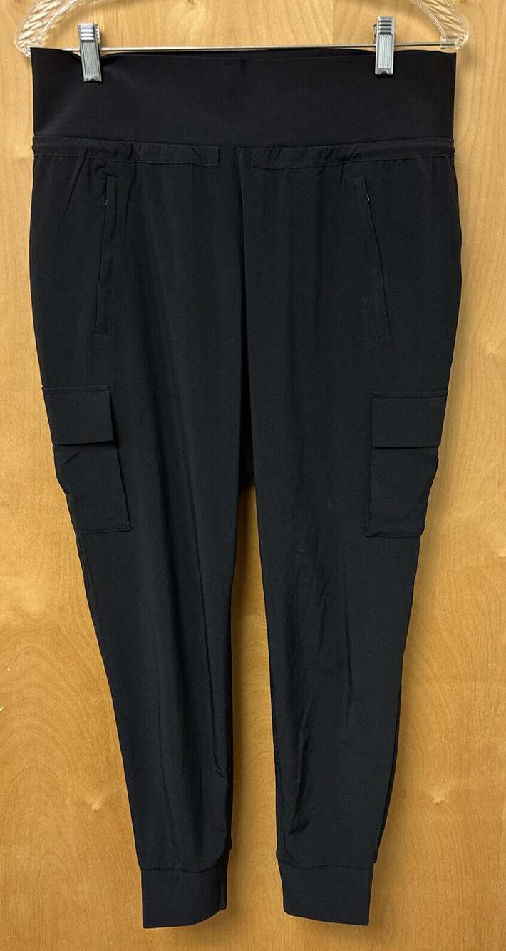 Athleta Women’s Black Sutton Jogger Cargo Pants Stretch Size 8 # 2239